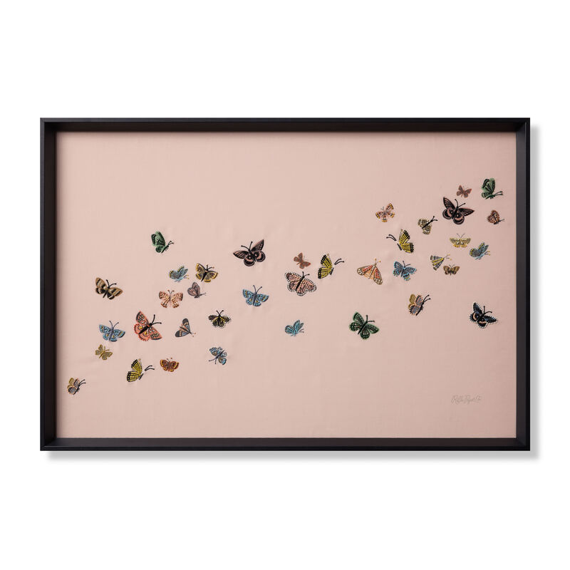 Butterflies Multi 3'1"x2'1" Wall Art